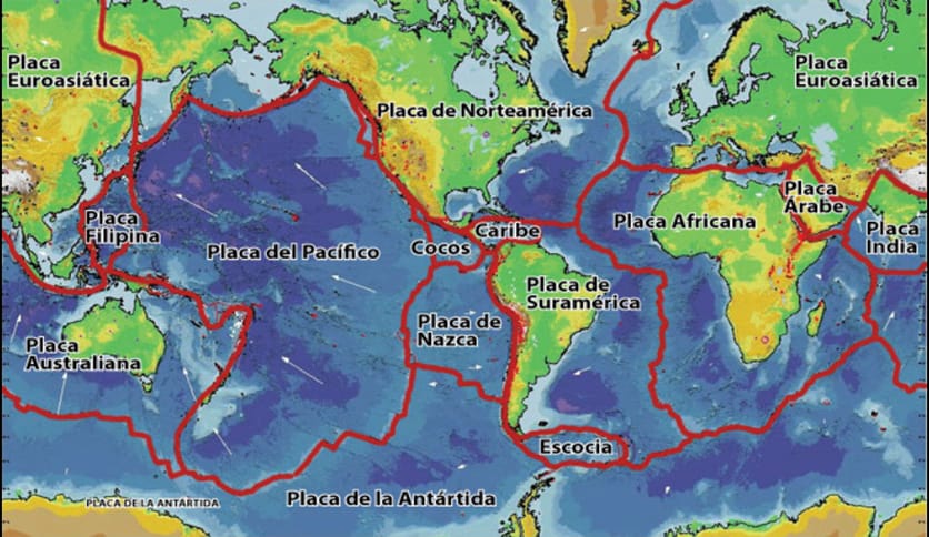 placas tectónicas más importantes del mundo